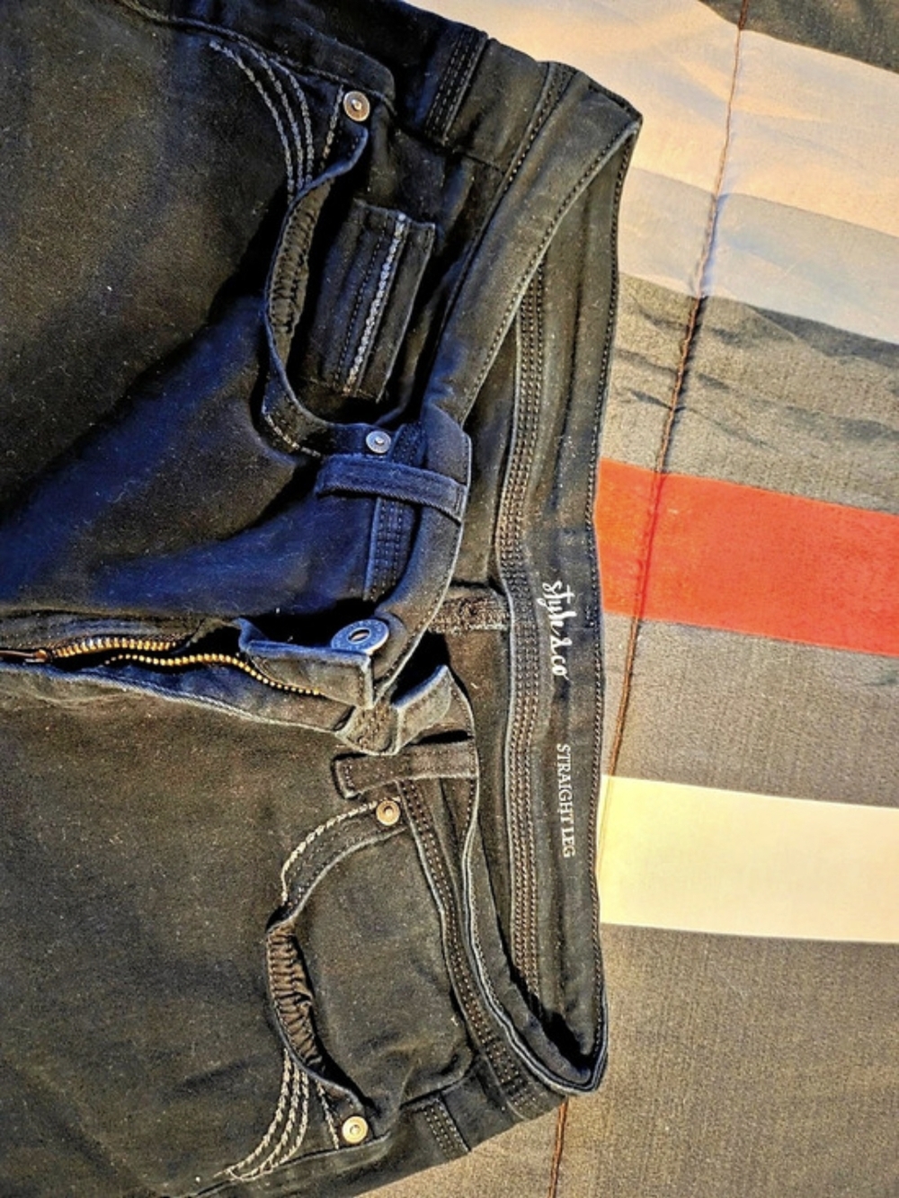 Style & Company Black Skinny Jeans Waist 14